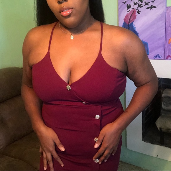 Ruby & Love Gold Button Dress - Picture 4 of 5